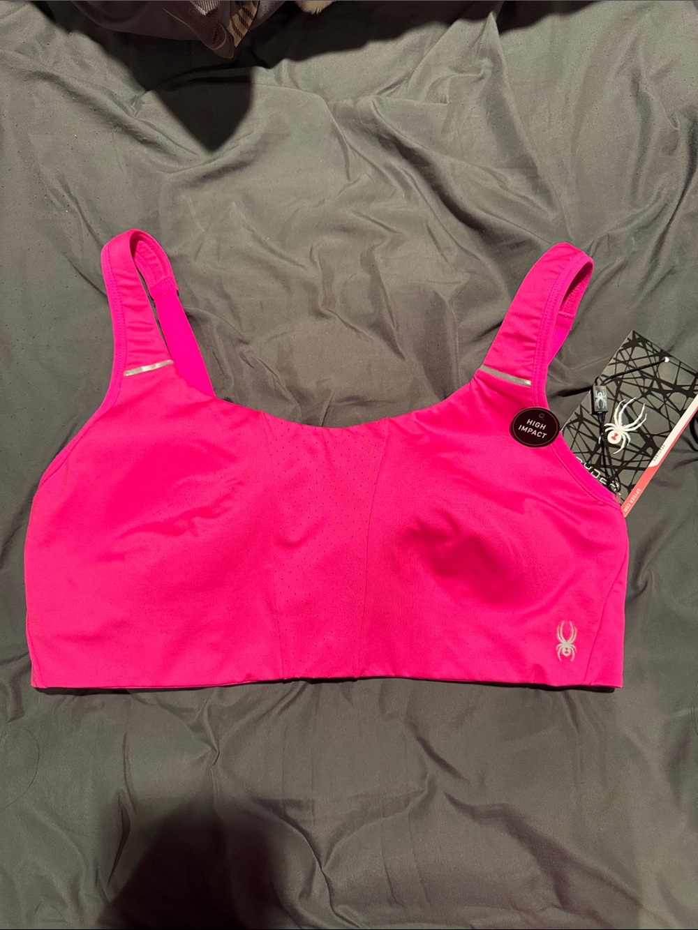 Spyder Women's Hot Pink High-Impact Sports Bra